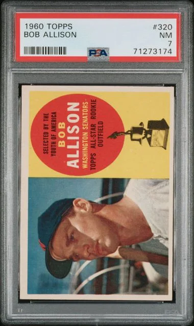 1960 Topps Bob Allison #320 card image