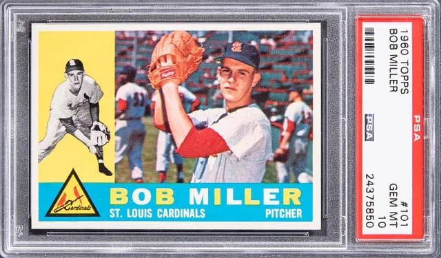 1960 Topps Bob Miller #101 card image