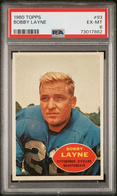1960 Topps Bobby Layne #93 card image