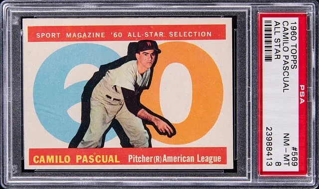 1960 Topps Camilo Pascual All Star #569 card image