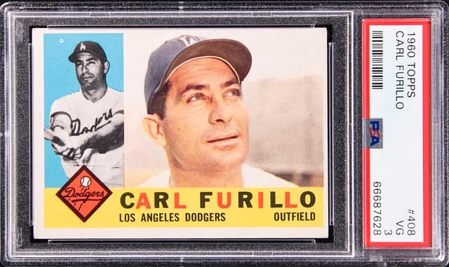 1960 Topps Carl Furillo #408 card image