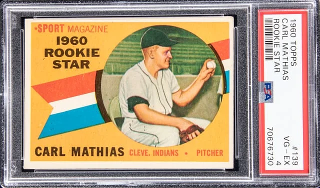 1960 Topps Carl Mathias Star #139 card image