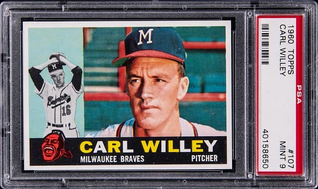 1960 Topps Carl Willey #107 card image