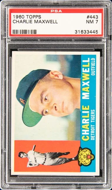 1960 Topps Charlie Maxwell #443 card image