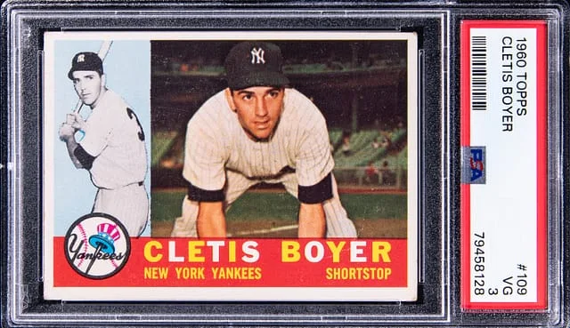 1960 Topps Cletis Boyer #109 card image