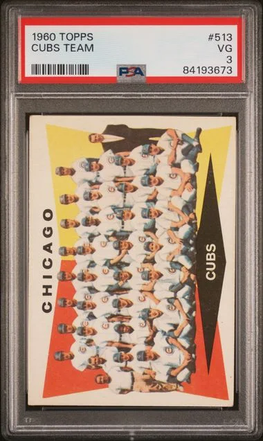 1960 Topps Cubs Team #513 card image