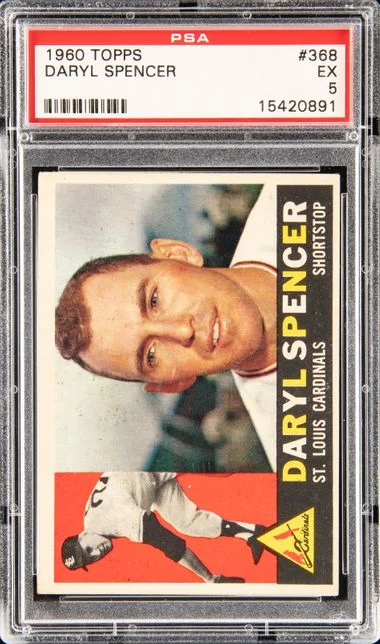 1960 Topps Daryl Spencer #368 card image