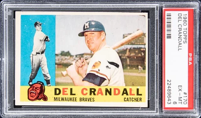 1960 Topps Del Crandall #170 card image