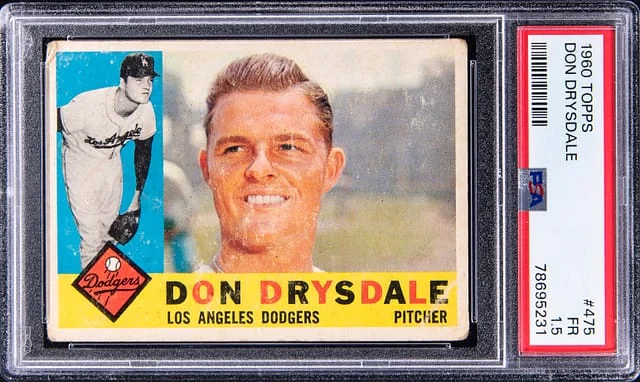 1960 Topps Don Drysdale #475 card image