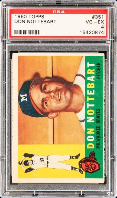 1960 Topps Don Nottebart #351 card image