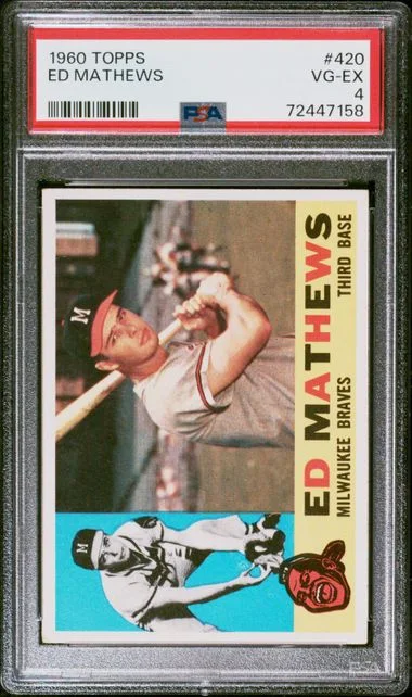 1960 Topps Ed Mathews #420 card image