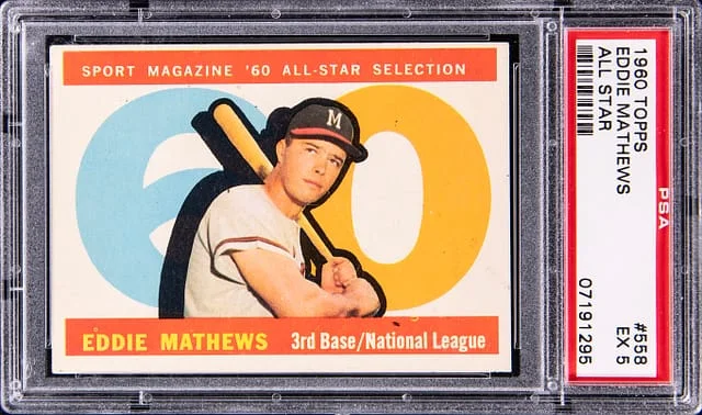 1960 Topps Eddie Matthews All Star #558 card image
