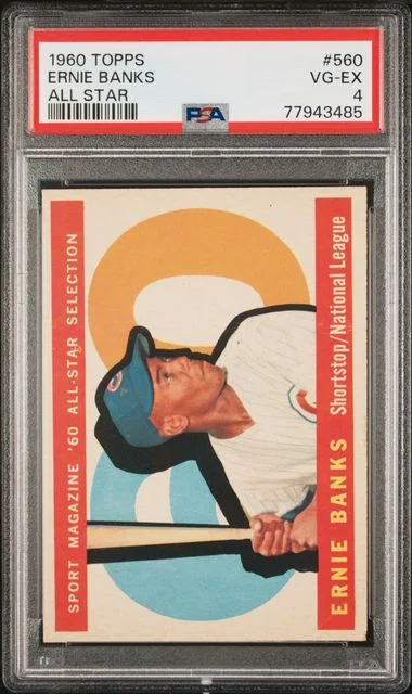 1960 Topps Ernie Banks All Star #560 card image
