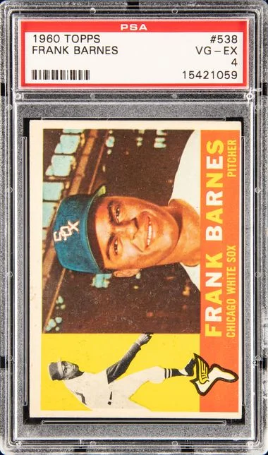 1960 Topps Frank Barnes #538 card image