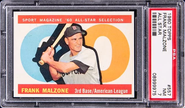 1960 Topps Frank Malzone All Star #557 card image