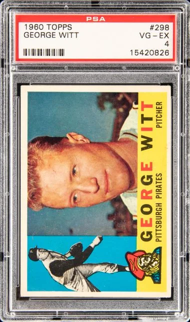 1960 Topps George Witt #298 card image
