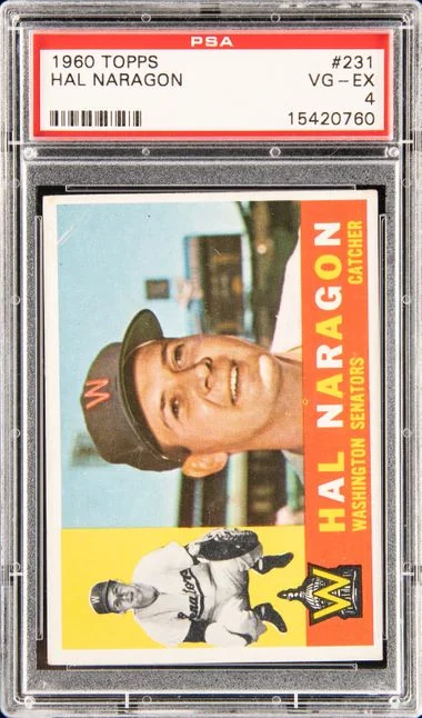 1960 Topps Hal Naragon #231 card image