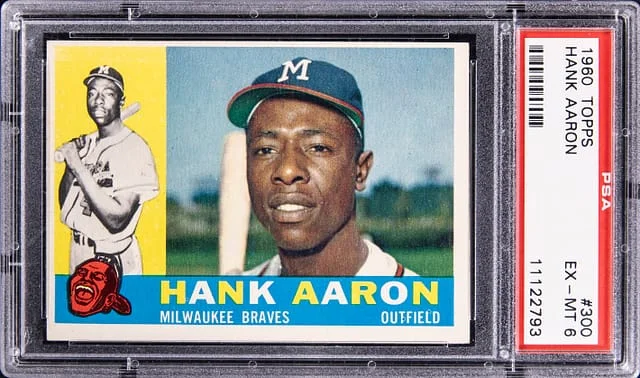 1960 Topps Hank Aaron #300 card image