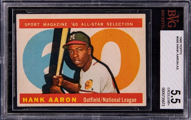 1960 Topps Hank Aaron All Star #566 card image