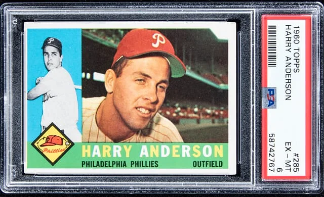 1960 Topps Harry Anderson #285 card image