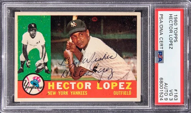 1960 Topps Hector Lopez #163 card image