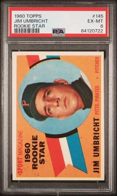 1960 Topps Jim Umbricht #145 card image