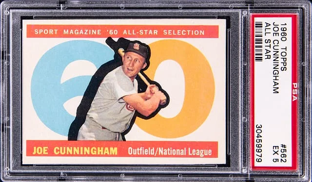 1960 Topps Joe Cunningham All Star #562 card image