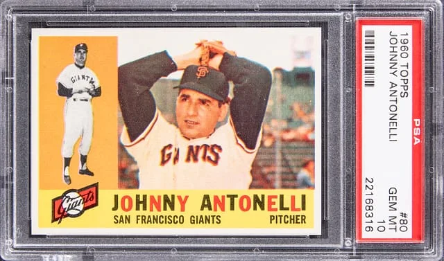 1960 Topps Johnny Antonelli #80 card image