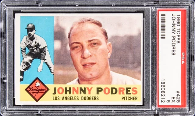 1960 Topps Johnny Podres #425 card image