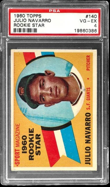 1960 Topps Julio Navarro Star #140 card image