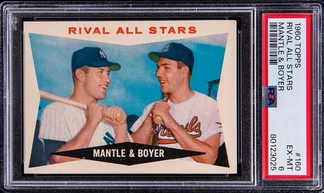 1960 Topps Mantle/Boyer Rival All-Stars #160 card image
