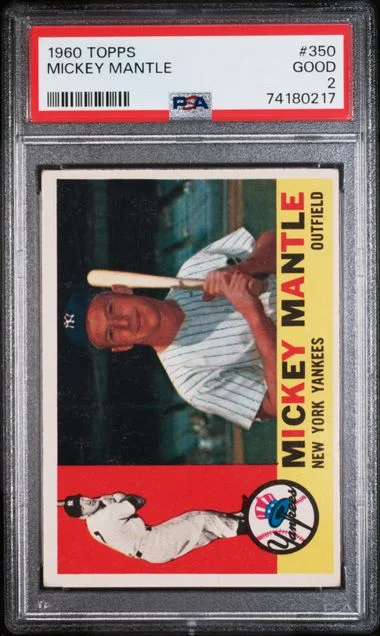 1960 Topps Mickey Mantle #350 card image