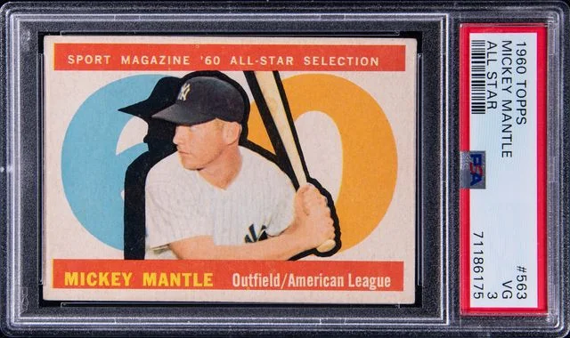 1960 Topps Mickey Mantle All Star #563 card image