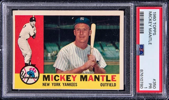 1960 Topps Mickey Mantle - PR 1 #350 card image