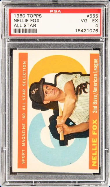 1960 Topps Nellie Fox All Star #555 card image