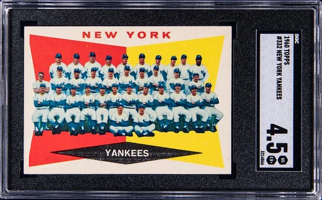 1960 Topps New York Yankees #332 card image