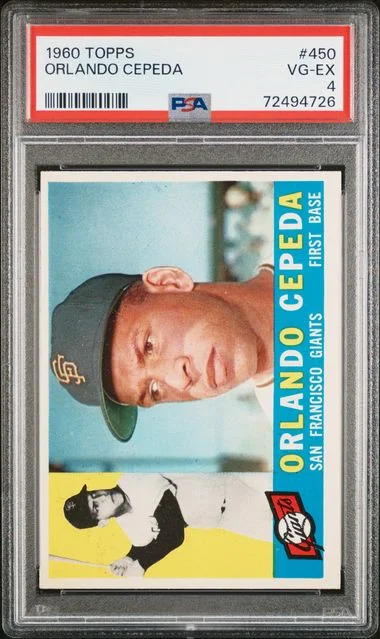 1960 Topps Orlando Cepeda #450 card image