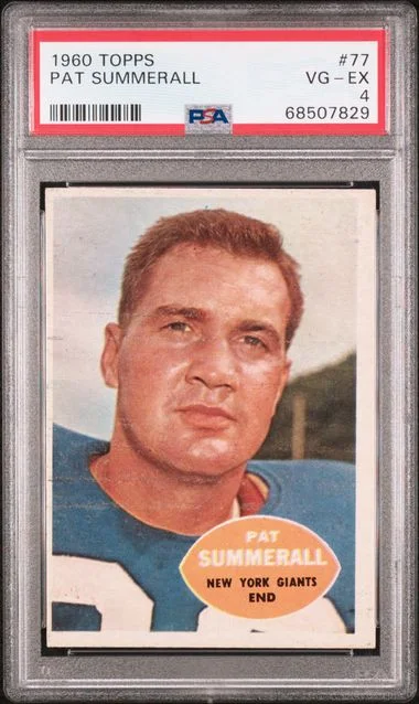 1960 Topps Pat Summerall #77 card image