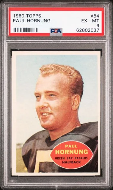 1960 Topps Paul Hornung #54 card image