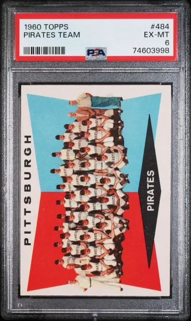 1960 Topps Pirates Team #484 card image
