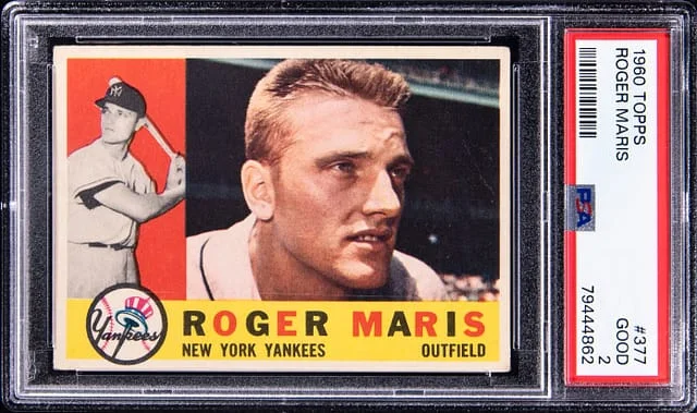 1960 Topps Roger Maris #377 card image