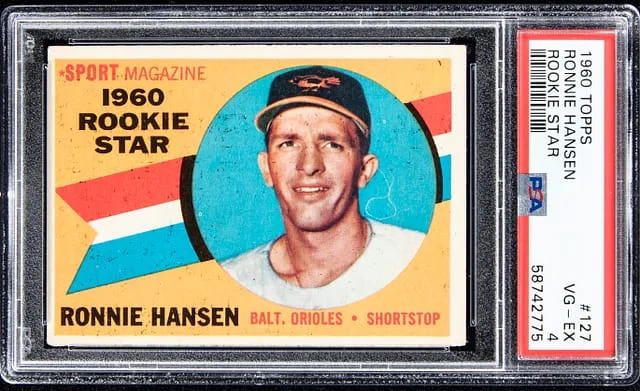 1960 Topps Ronnie Hansen Star #127 card image