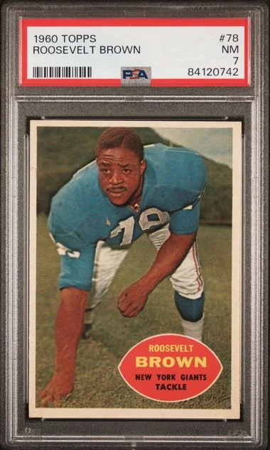 1960 Topps Roosevelt Brown #78 card image