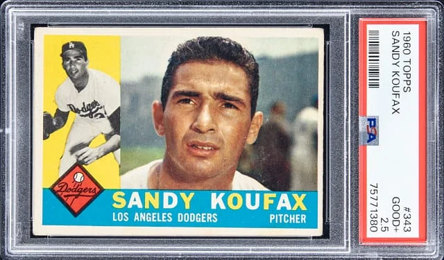 1960 Topps Sandy Koufax #343 card image