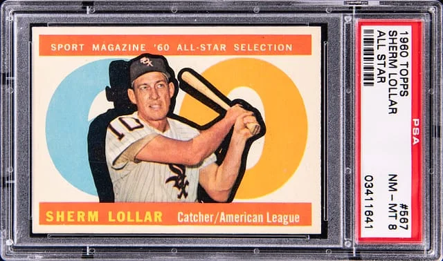 1960 Topps Sherm Lollar All Star #567 card image