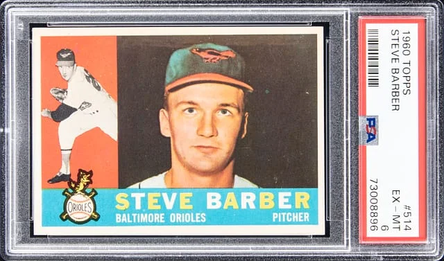 1960 Topps Steve Barber #514 card image