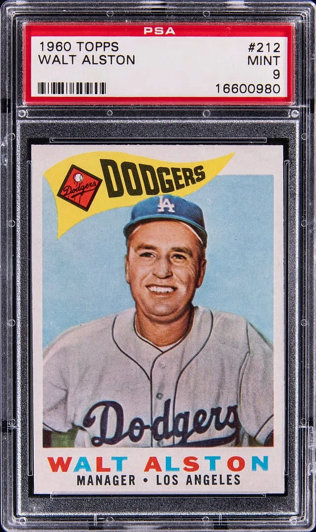1960 Topps Walt Alston #212 card image