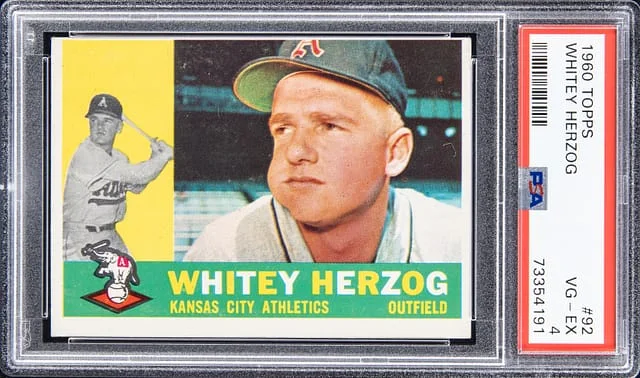 1960 Topps Whitey Herzog #92 card image