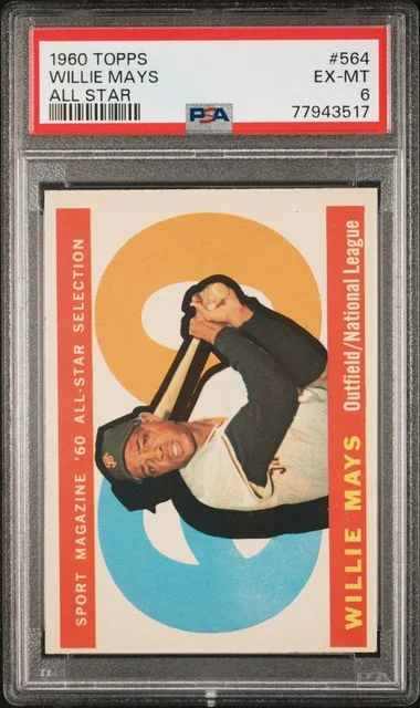 1960 Topps Willie Mays All Star #564 card image