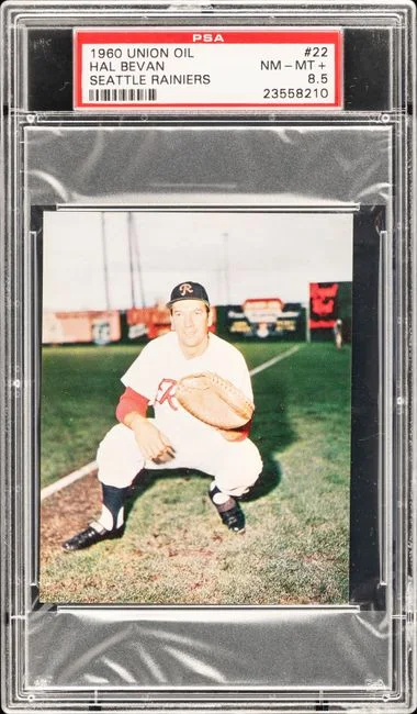 1960 Union Oil Seattle Rainiers Hal Bevan #22 card image